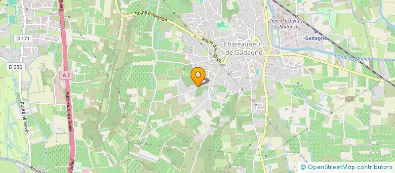 localisation de l'entreprise ONI HABITAT  CHATEAUNEUF-DE-GADAGNE