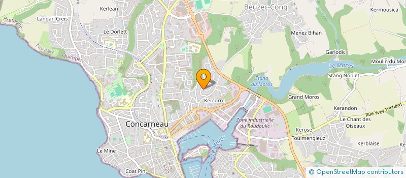 localisation de l'entreprise ONIFOODS à CONCARNEAU