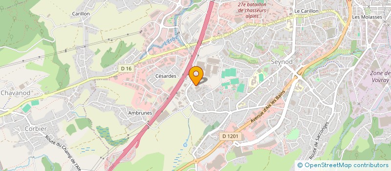 localisation de l'entreprise ONIKA à ANNECY
