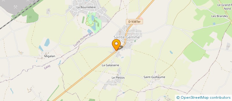 localisation de l'entreprise ONILLON  SAINTE-GEMME