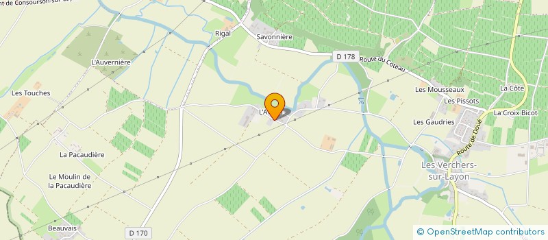 localisation de l'entreprise ONILLON PHILIPPE à DOUE-EN-ANJOU
