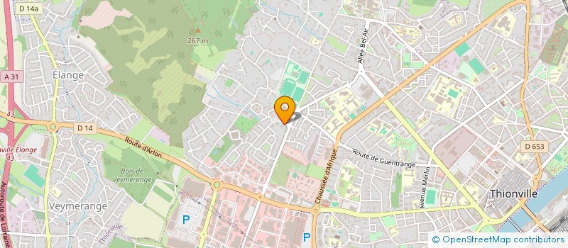 localisation de l'entreprise ONILOR à THIONVILLE