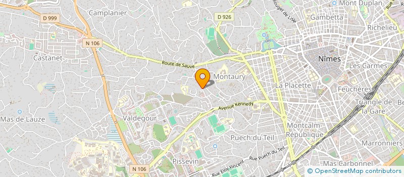 localisation de l'entreprise ONIREM  NIMES