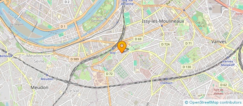 localisation de l'entreprise ONIRIS à ISSY-LES-MOULINEAUX