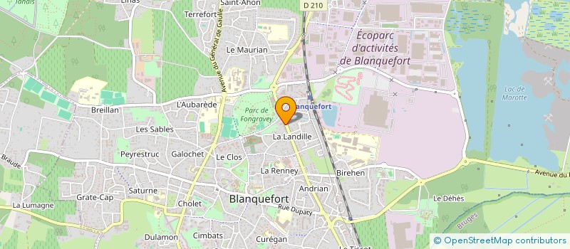 localisation de l'entreprise ONIRISS à BLANQUEFORT