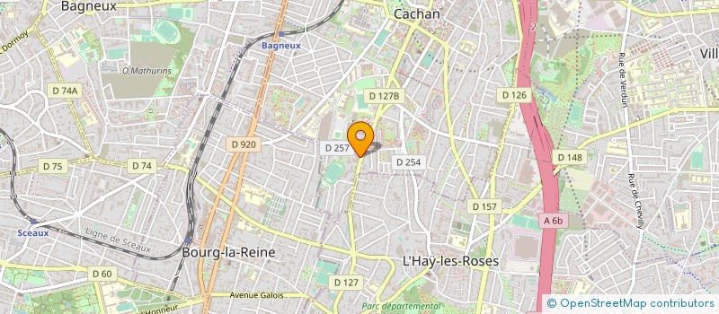 localisation de l'entreprise ONIRIUS  CACHAN