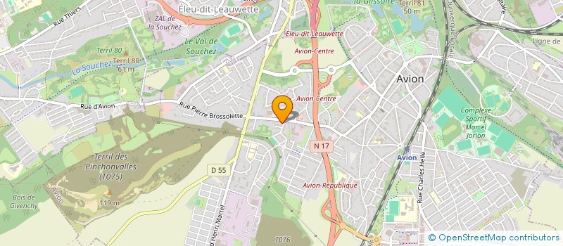 localisation de l'entreprise ONIRO WFTA  AVION