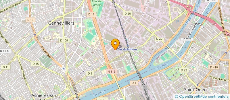 localisation de l'entreprise ONIS' ART à GENNEVILLIERS