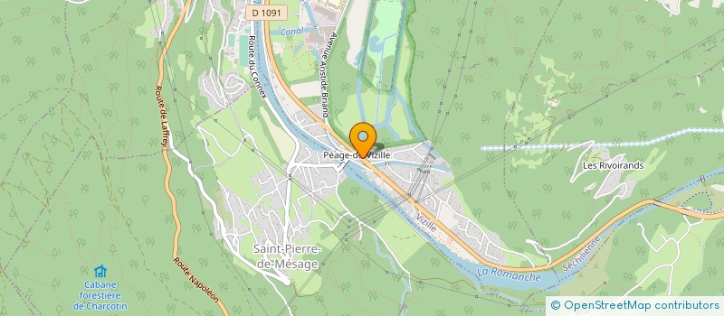 localisation de l'entreprise ONIVO à VIZILLE