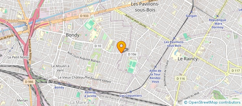 localisation de l'entreprise ONIX à BONDY