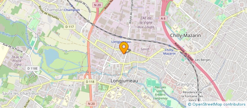 localisation de l'entreprise ONIX à LONGJUMEAU