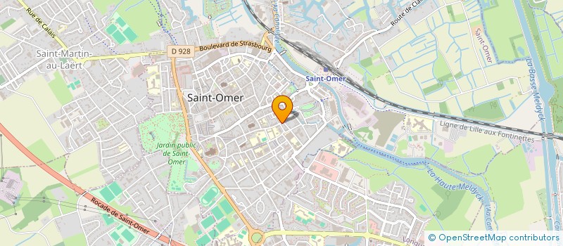 localisation de l'entreprise ONIX CREATION à SAINT-OMER