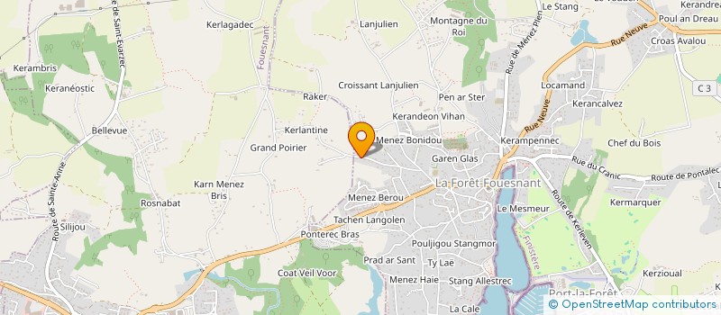 localisation de l'entreprise ONIXANIE  LA FORET-FOUESNANT