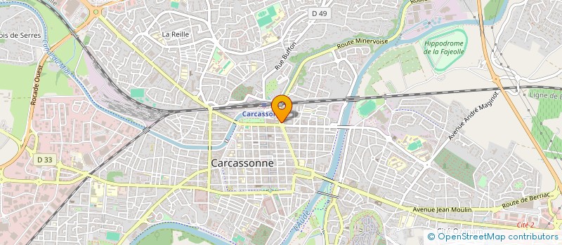 localisation de l'entreprise ONIZUKA  CARCASSONNE