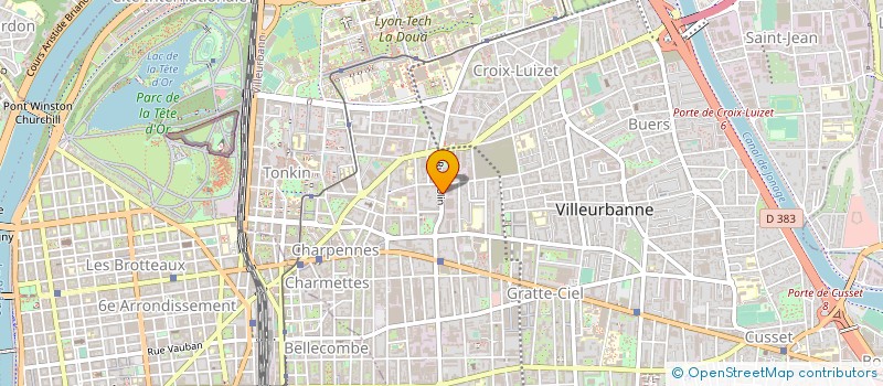 localisation de l'entreprise ONIZUKA  VILLEURBANNE