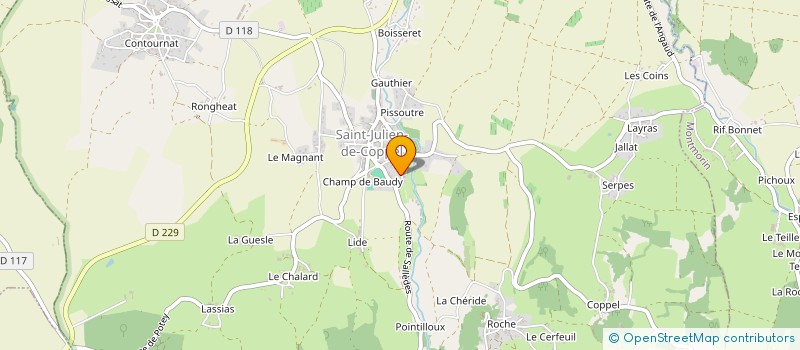 localisation de l'entreprise ONJI ONGA  SAINT-JULIEN-DE-COPPEL