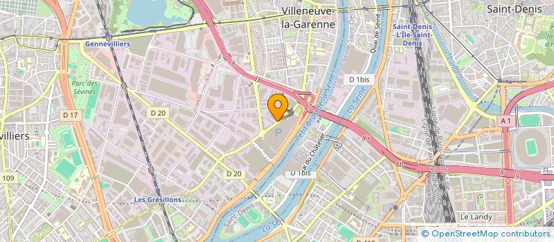 localisation de l'entreprise ONLINE CLASSROOM  VILLENEUVE-LA-GARENNE