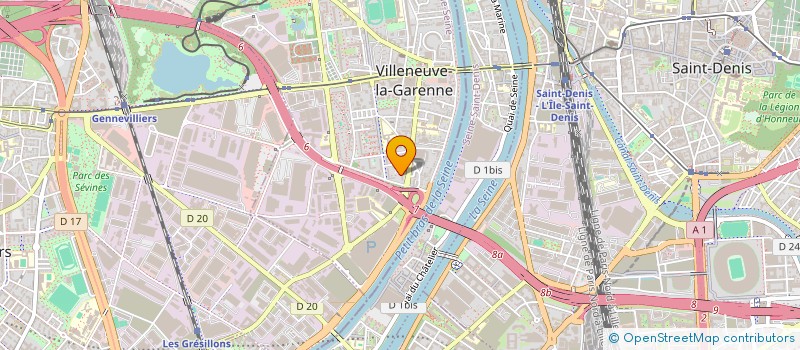 localisation de l'entreprise ONLINE DRIVE à VILLENEUVE-LA-GARENNE