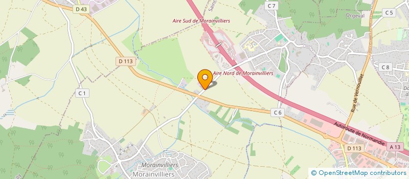 localisation de l'entreprise ONLINE ET GROUPWARE  MORAINVILLIERS