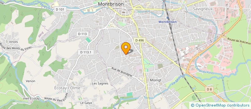 localisation de l'entreprise ONLY BY DOKS  MONTBRISON