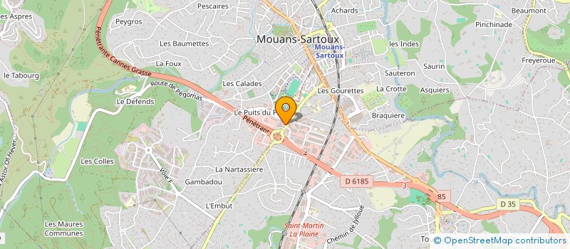 localisation de l'entreprise ONLY MEDIA  MOUANS-SARTOUX