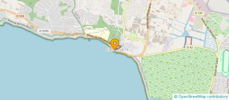 localisation de l'entreprise ONLY WAVE à HYERES