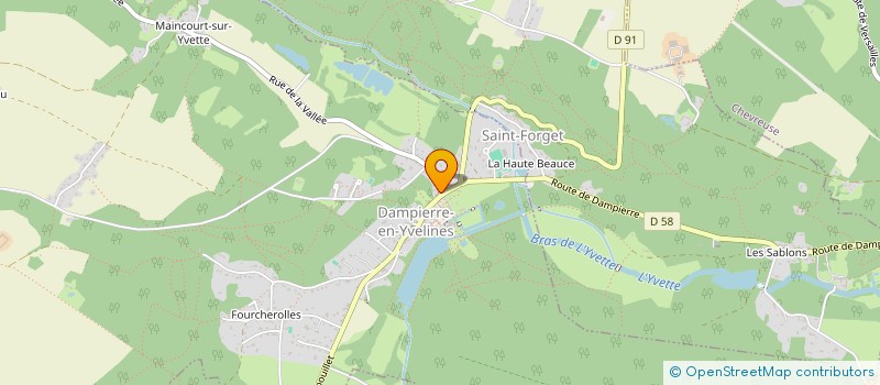 localisation de l'entreprise ONLY YOU à DAMPIERRE-EN-YVELINES
