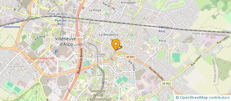 localisation de l'entreprise ONLYOOH  VILLENEUVE-D'ASCQ