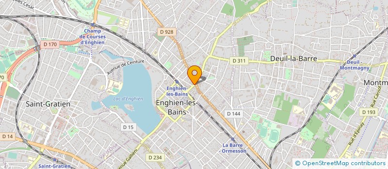 localisation de l'entreprise ONLYQUEENS AS à ENGHIEN-LES-BAINS
