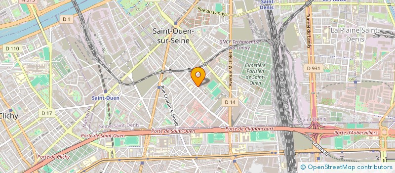 localisation de l'entreprise ONMARK EUROPE à SAINT-OUEN-SUR-SEINE