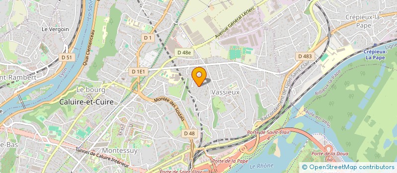 localisation de l'entreprise ONMYWAY  CALUIRE-ET-CUIRE