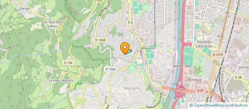 localisation de l'entreprise ONOMA à SEYSSINET-PARISET