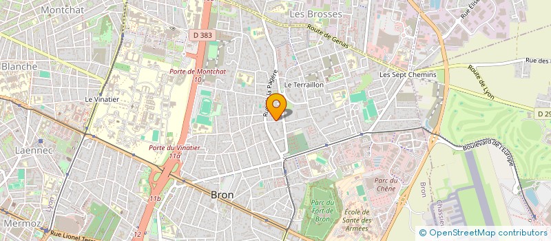 localisation de l'entreprise ONOTOCHA à BRON