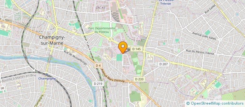 localisation de l'entreprise ONRNEGOCE à CHAMPIGNY-SUR-MARNE