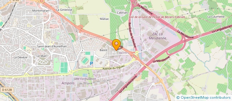 localisation de l'entreprise ONS CARRELAGE  BEZIERS