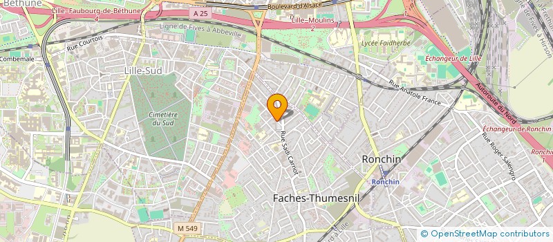 localisation de l'entreprise ONS FREELANCE  FACHES-THUMESNIL