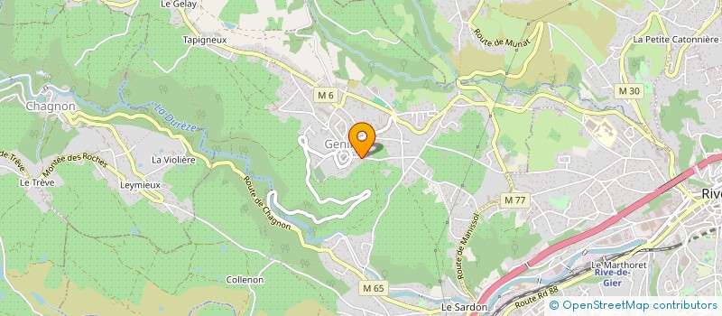 localisation de l'entreprise ONSIL  GENILAC