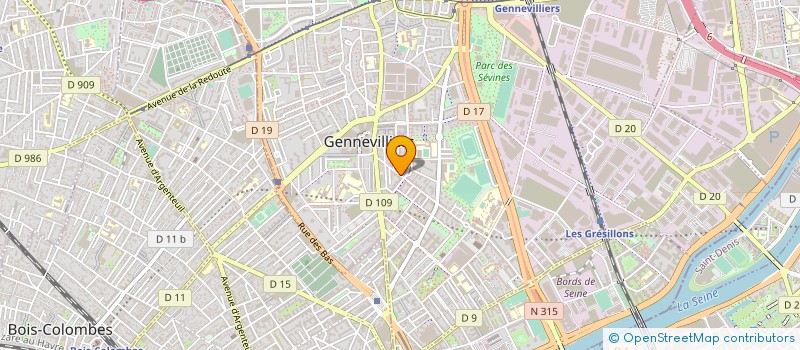 localisation de l'entreprise ONSJ à GENNEVILLIERS