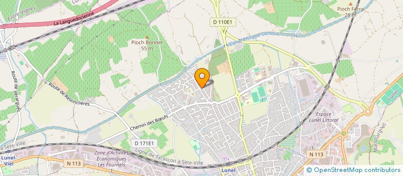 localisation de l'entreprise ONSOY BAT à LUNEL