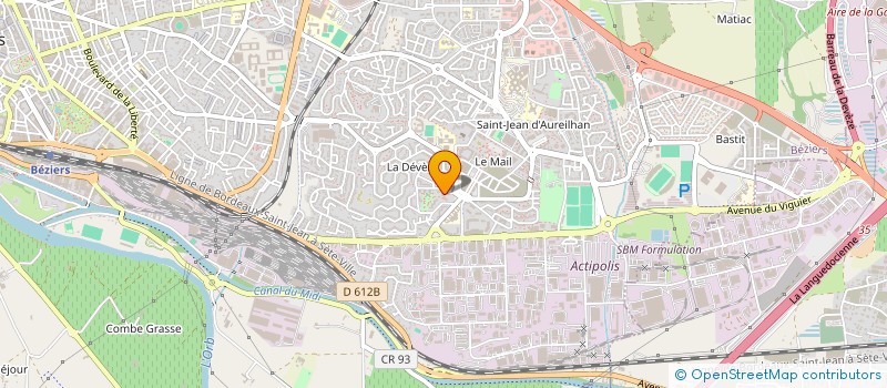 localisation de l'entreprise ONSOY BAT  BEZIERS