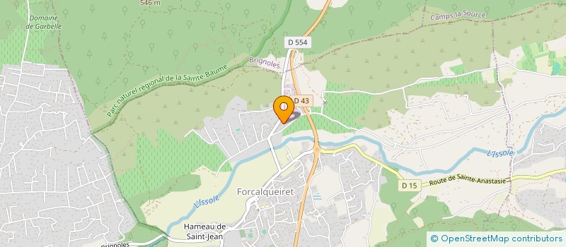 localisation de l'entreprise ONSTAGE  FORCALQUEIRET