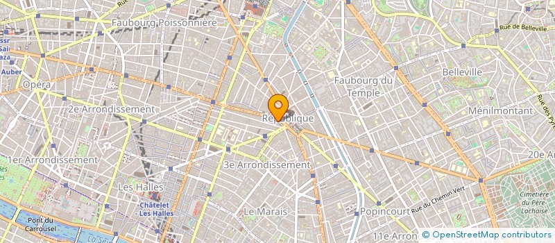 localisation de l'entreprise ONTEC à PARIS