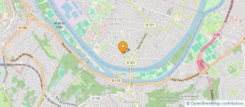 localisation de l'entreprise ONTHEBEACH.DEV  CROISSY-SUR-SEINE