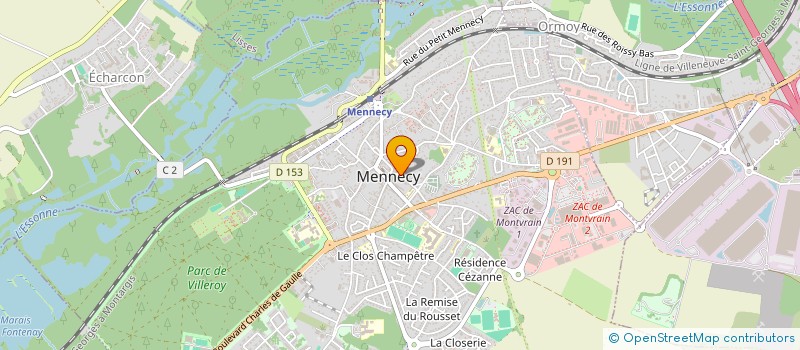 localisation de l'entreprise ONTHEROCK4 à MENNECY