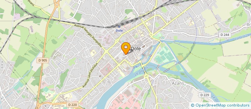localisation de l'entreprise ONTOURS à DOLE