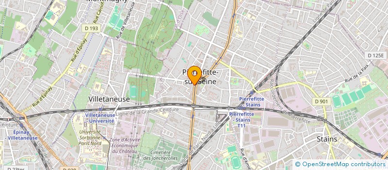localisation de l'entreprise ONUR à PIERREFITTE-SUR-SEINE