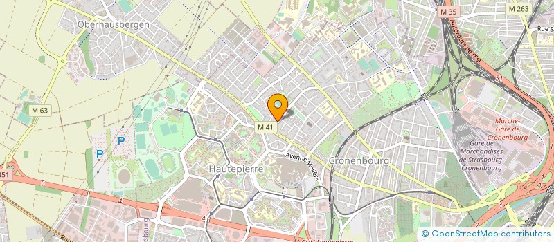localisation de l'entreprise ONUR à STRASBOURG