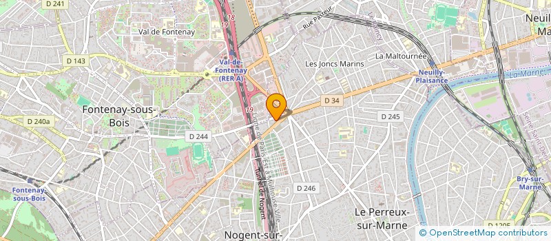 localisation de l'entreprise ONUR  LE PERREUX-SUR-MARNE