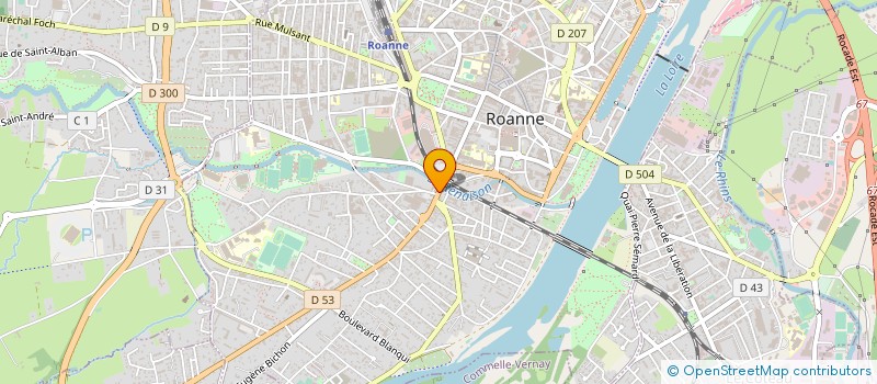 localisation de l'entreprise ONUR MARKET à ROANNE