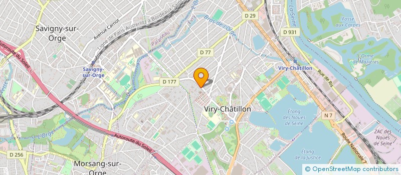 localisation de l'entreprise ONUTA SAS à VIRY-CHATILLON